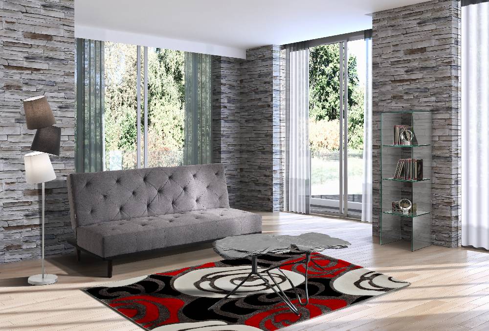 Oresteluchetta TAPPETO RED FLOWERS 140X190