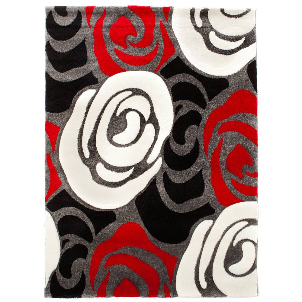 Oresteluchetta TAPPETO RED FLOWERS 140X190