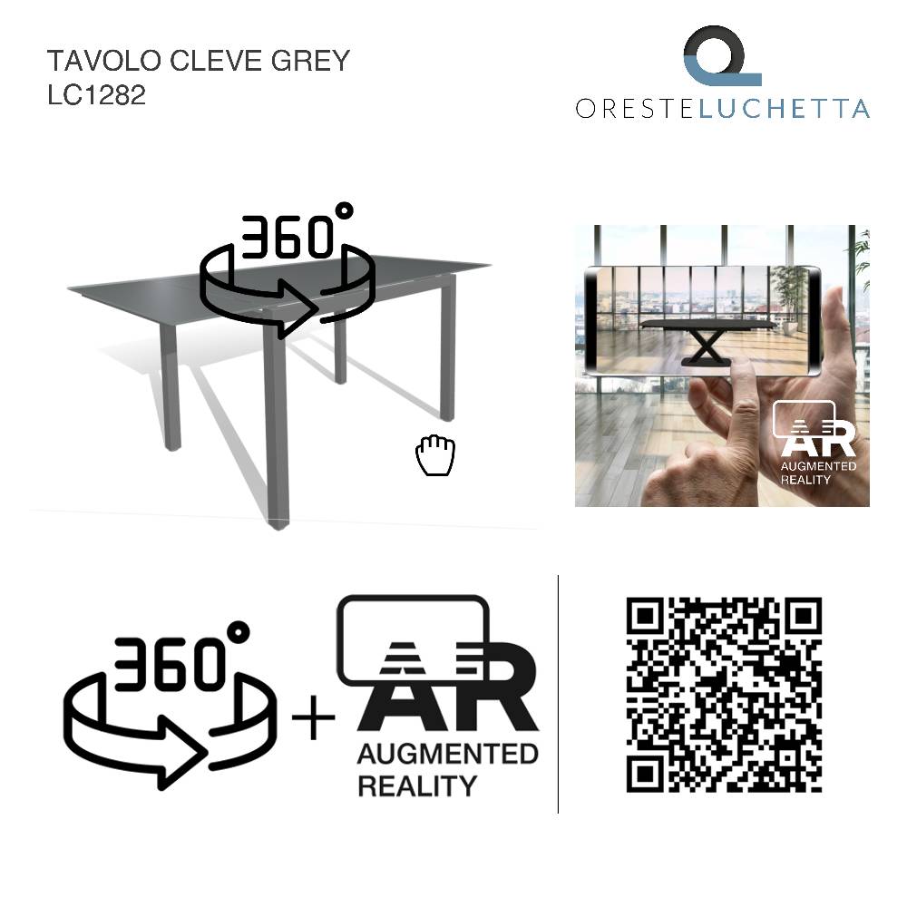Oresteluchetta Tavolo Allungabile CLEVE GREY