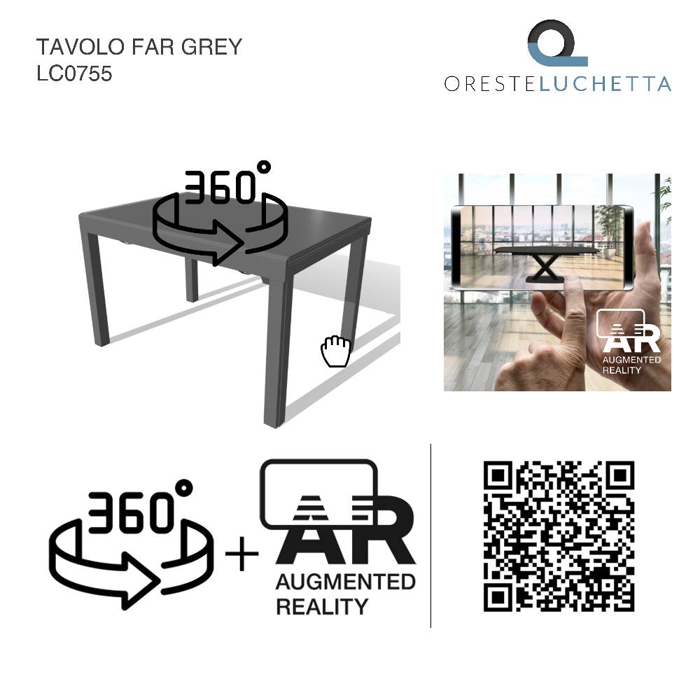 Oresteluchetta Tavolo Allungabile FAR GREY