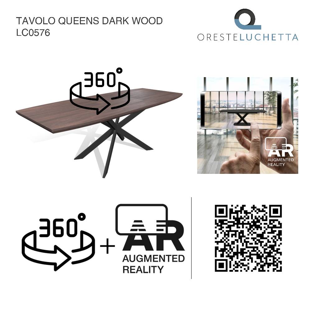 Oresteluchetta Tavolo Allungabile QUEENS DARK WOOD