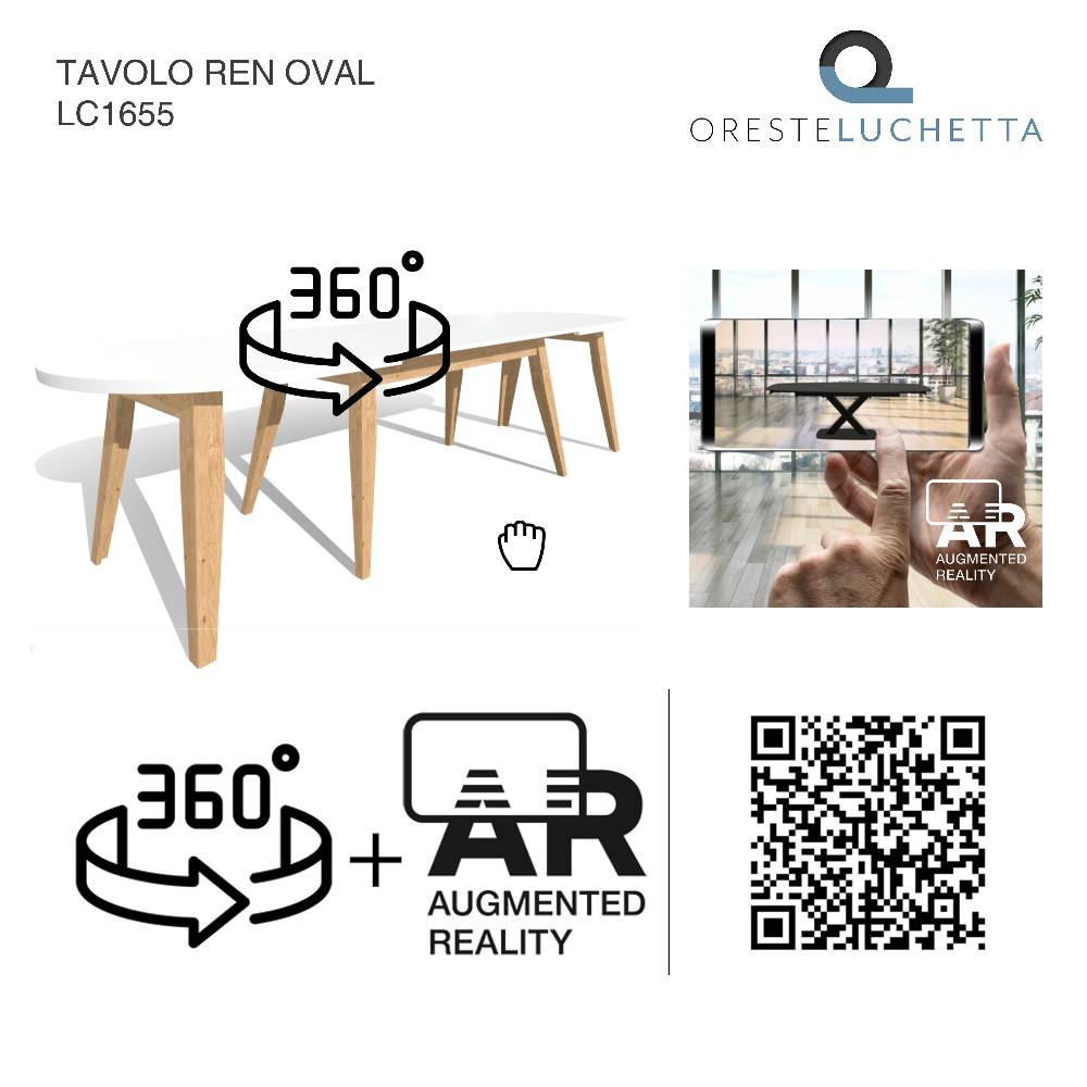 Oresteluchetta TAVOLO ALLUNGABILE REN OVAL