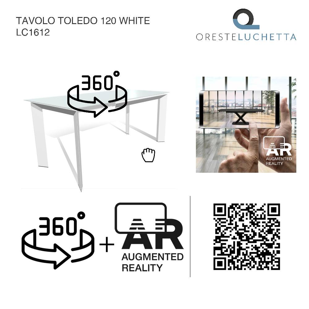 Oresteluchetta Tavolo Allungabile TOLEDO 120 - WHITE
