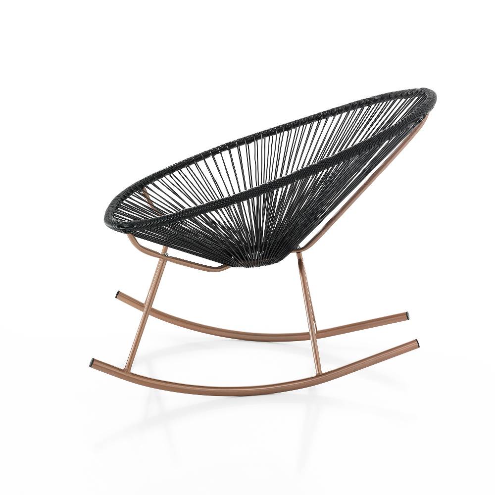 Oresteluchetta Poltrona A Dondolo Da Interno / Esterno ARIZONA BLACK