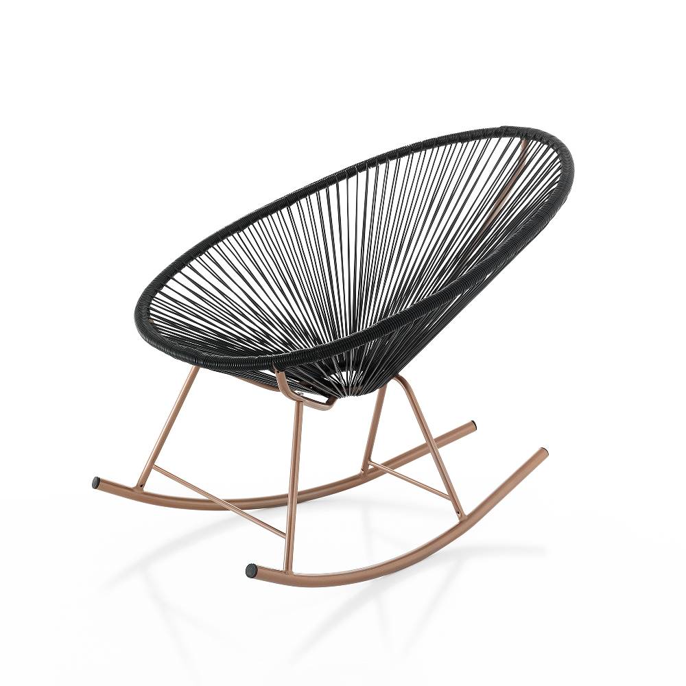 Oresteluchetta Poltrona a dondolo da interno / esterno ARIZONA BLACK