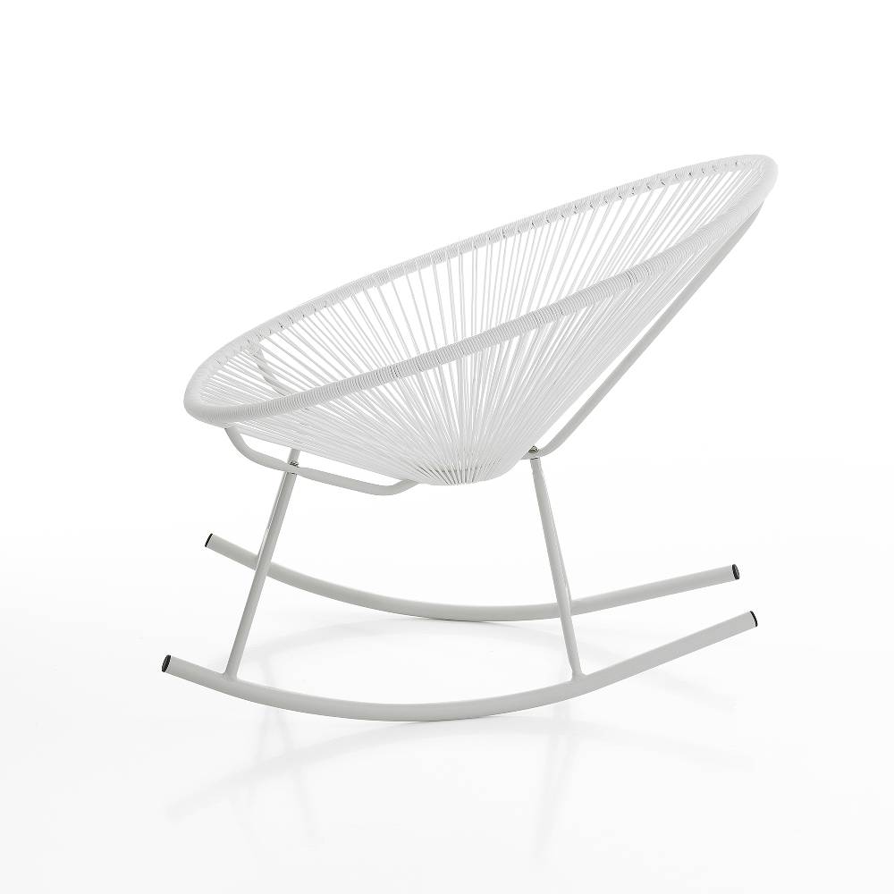 Oresteluchetta Poltrona A Dondolo Da Interno / Esterno ARIZONA WHITE