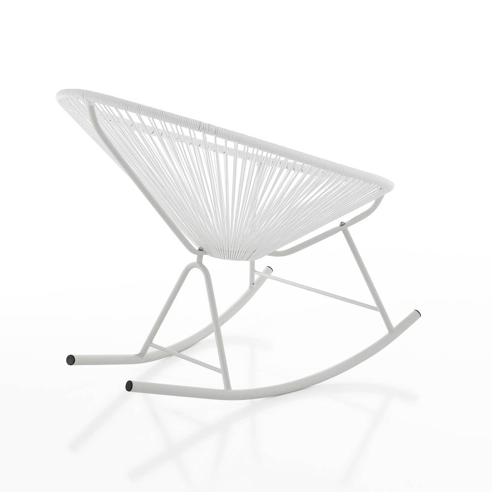 Oresteluchetta Poltrona A Dondolo Da Interno / Esterno ARIZONA WHITE
