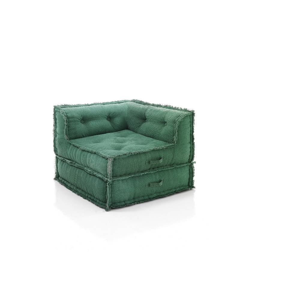 Oresteluchetta Poltrona/Chaise Longue YANTRA WAFFLE GREEN Composizione 46
