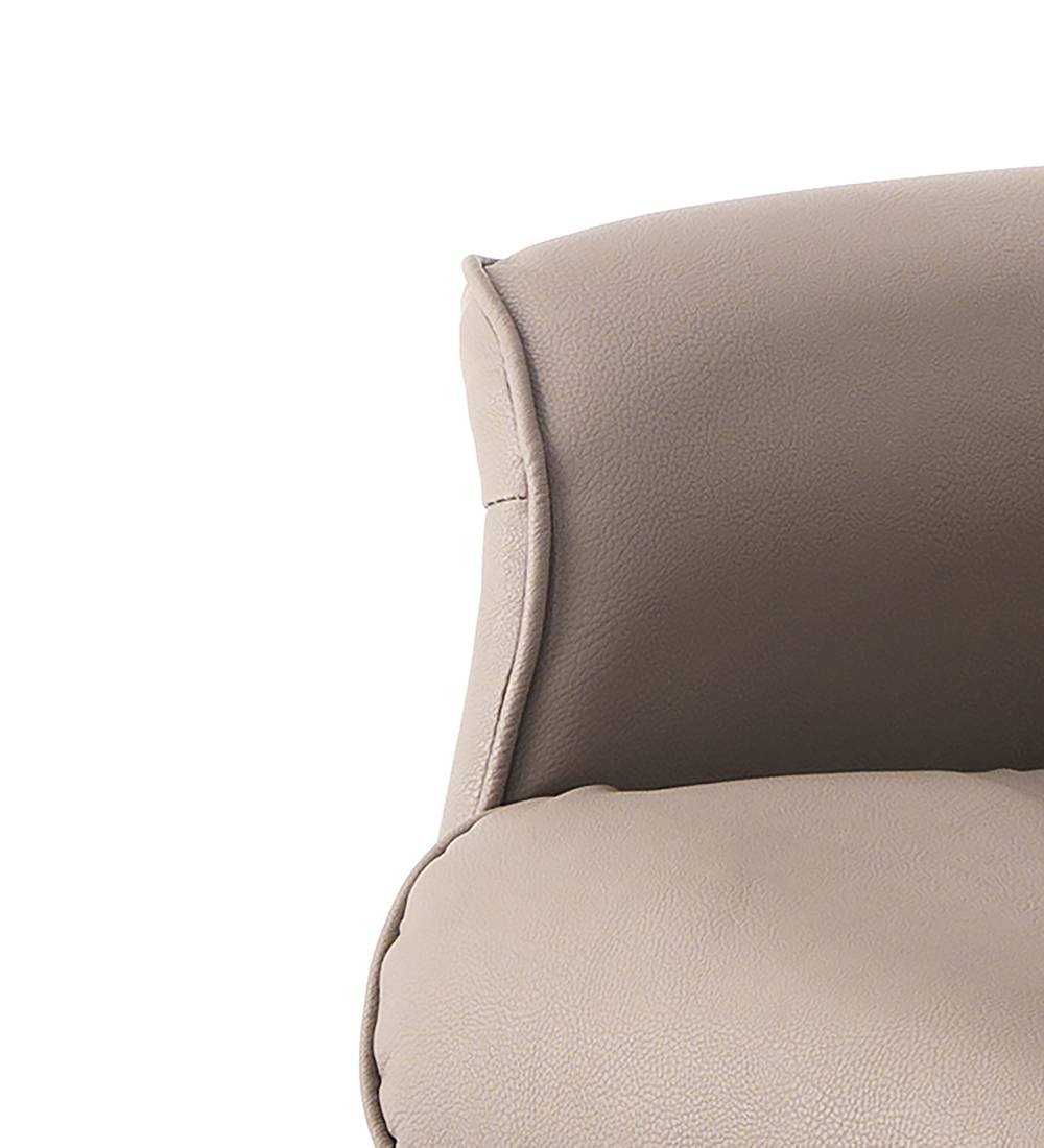 Oresteluchetta Poltrona Comfort Girevole Con Pouf NORY TORTORA