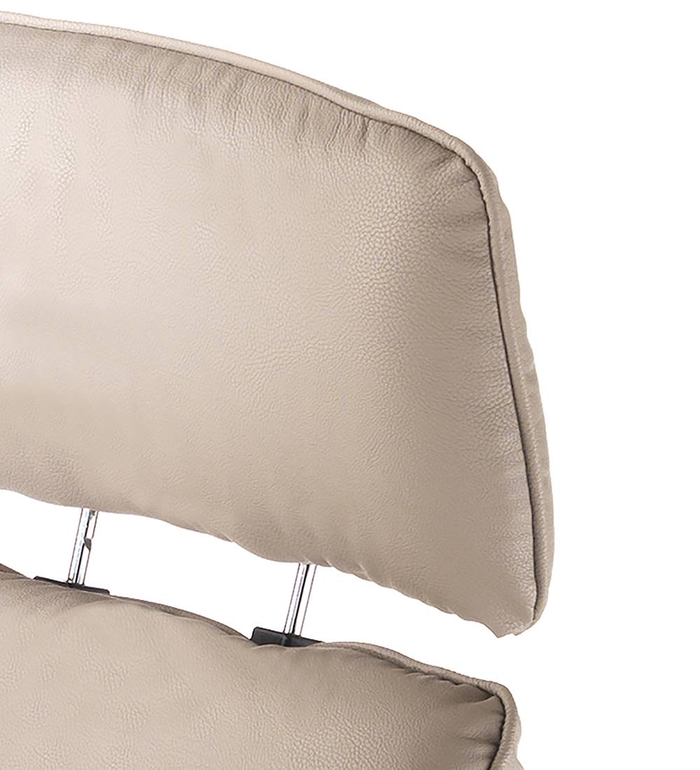 Oresteluchetta Poltrona Comfort Girevole Con Pouf NORY TORTORA