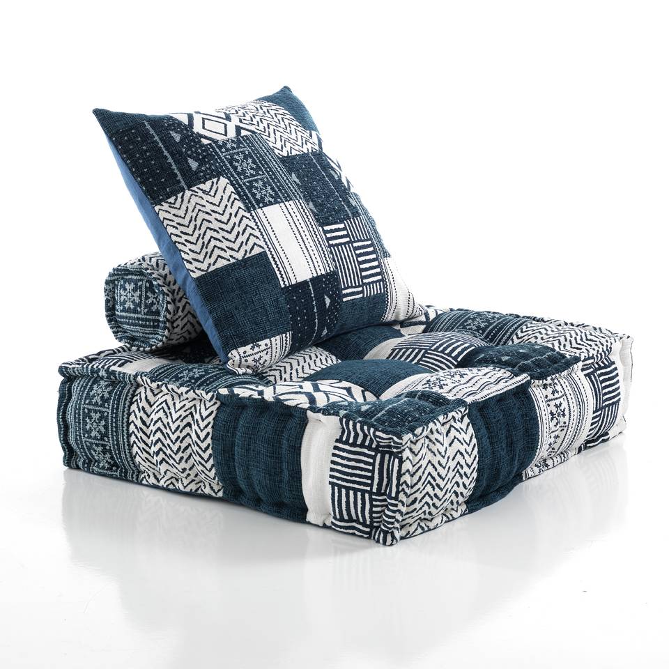 Oresteluchetta Poltrona YANTRA WHITE/BLUE composizione 01