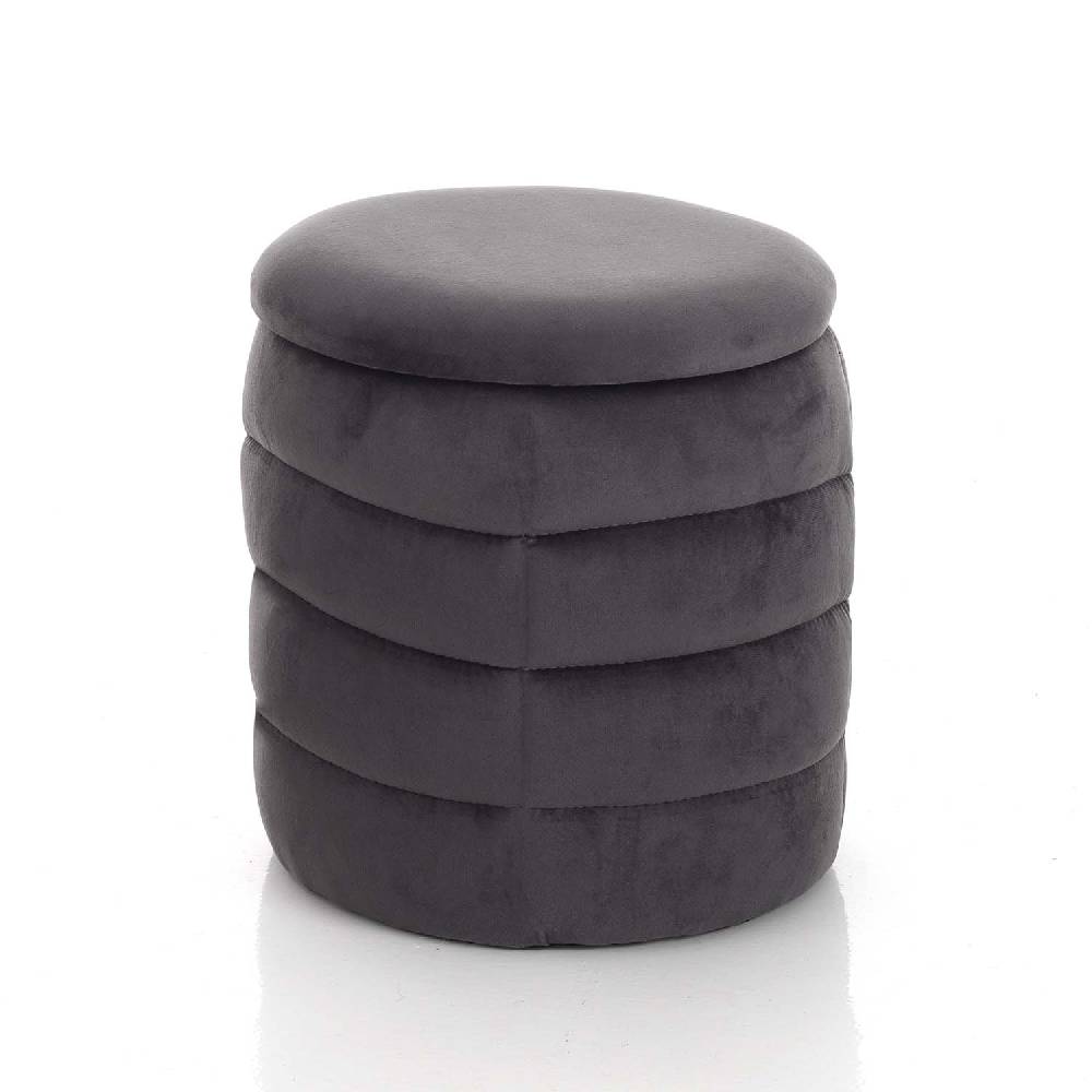Oresteluchetta Pouf imbottito contenitore BURLEY GREY