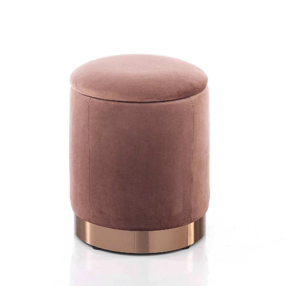 Oresteluchetta Pouf imbottito contenitore OHIO PINK