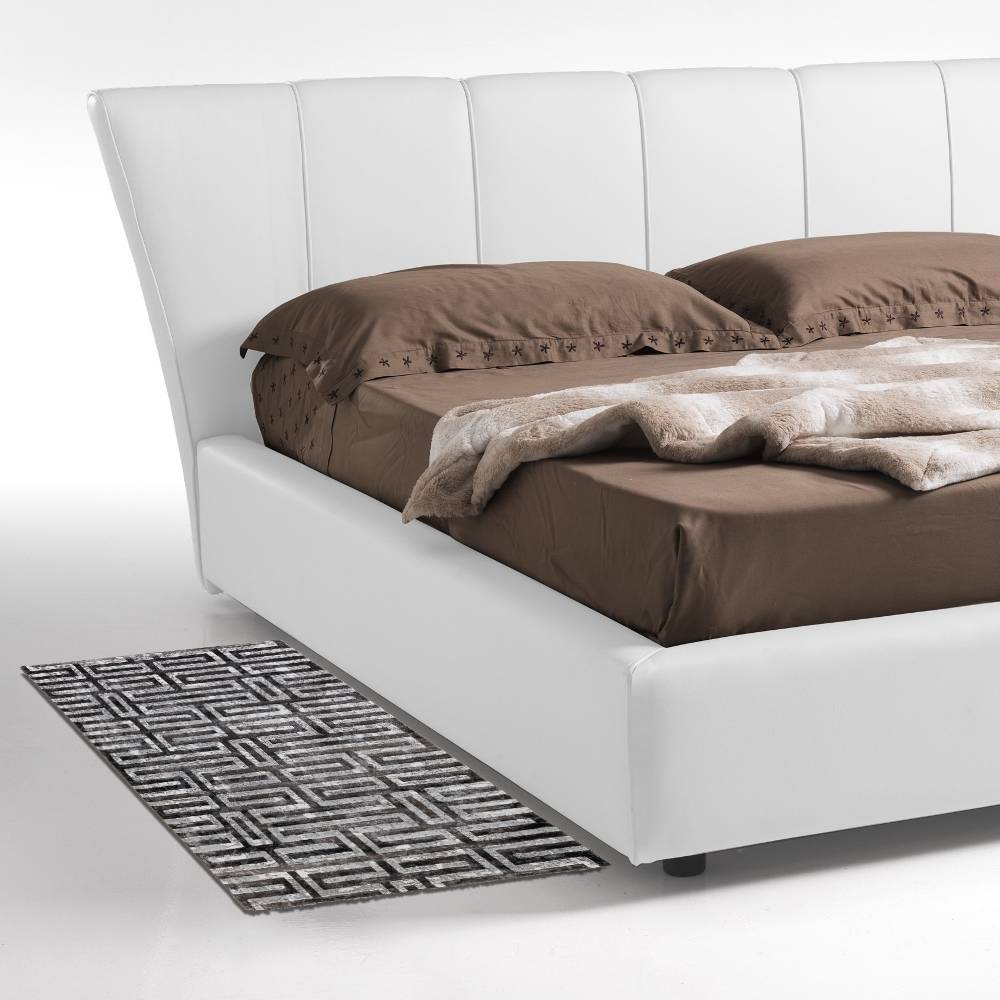 Oresteluchetta TAPPETO BAGNO / SCENDILETTO SERIE HISA GREY 01