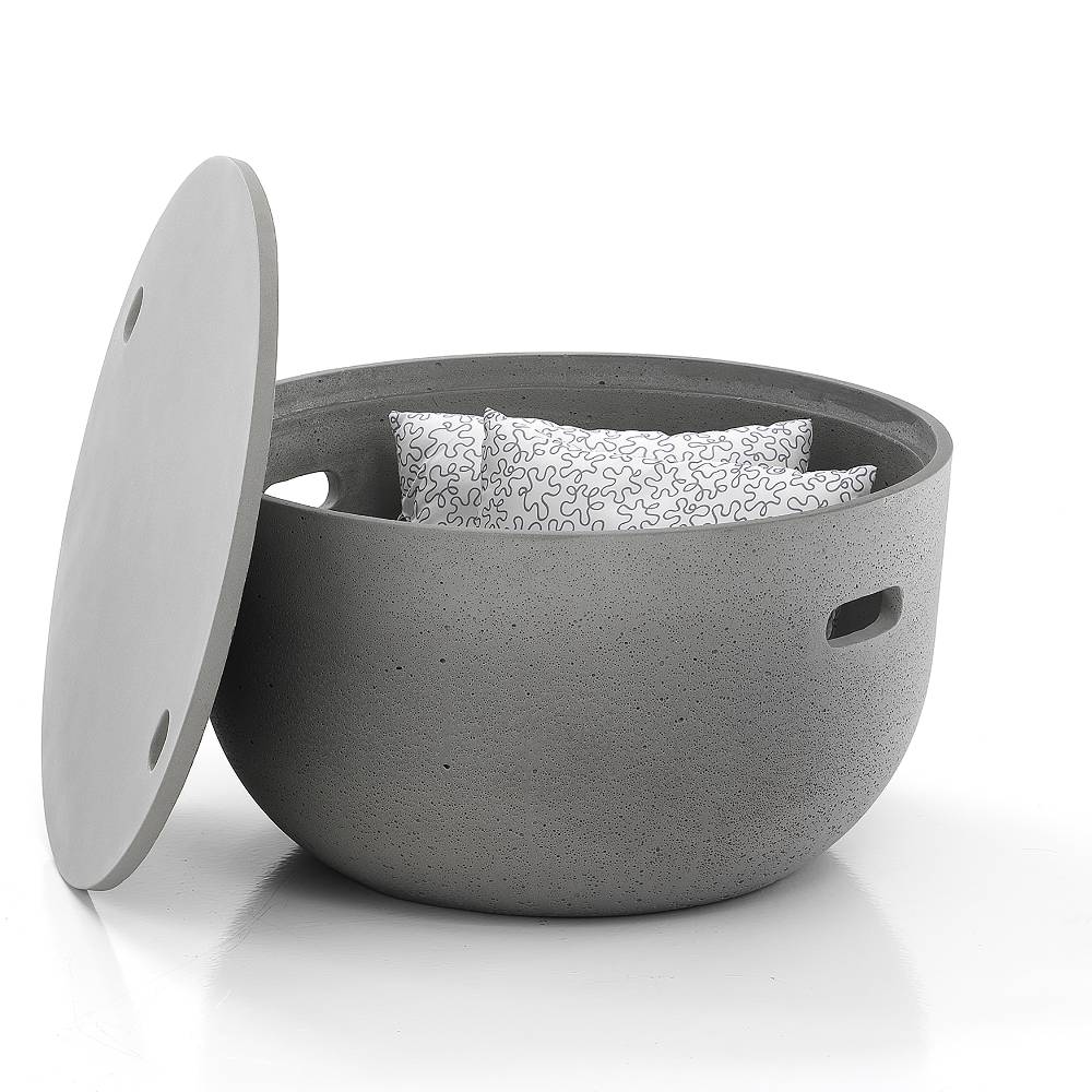 Oresteluchetta Tavolino Da Interno / Esterno Con Contenitore SILKY ROUND