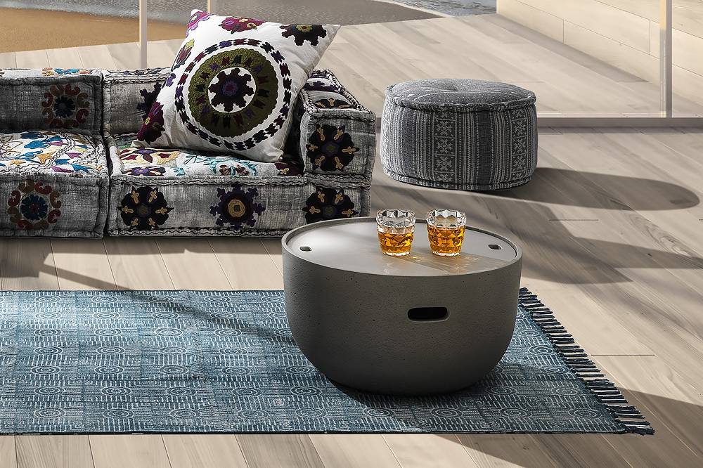 Oresteluchetta Tavolino Da Interno / Esterno Con Contenitore SILKY ROUND