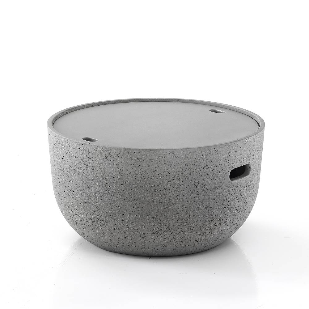 Oresteluchetta tavolino da interno / esterno con contenitore SILKY ROUND