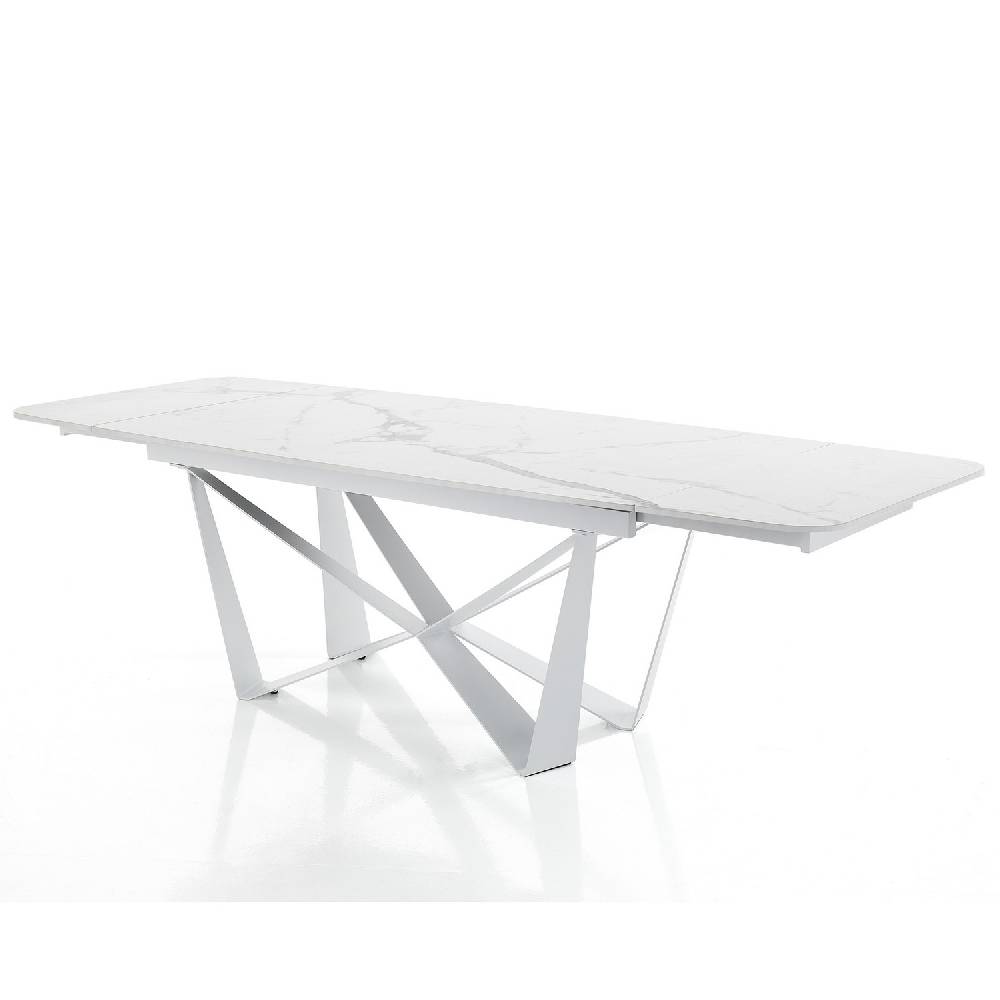 Oresteluchetta Tavolo Allungabile KEMP MATT WHITE MARBLE