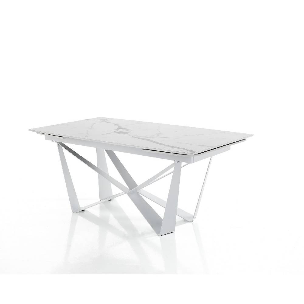 Oresteluchetta tavolo allungabile KEMP MATT WHITE MARBLE