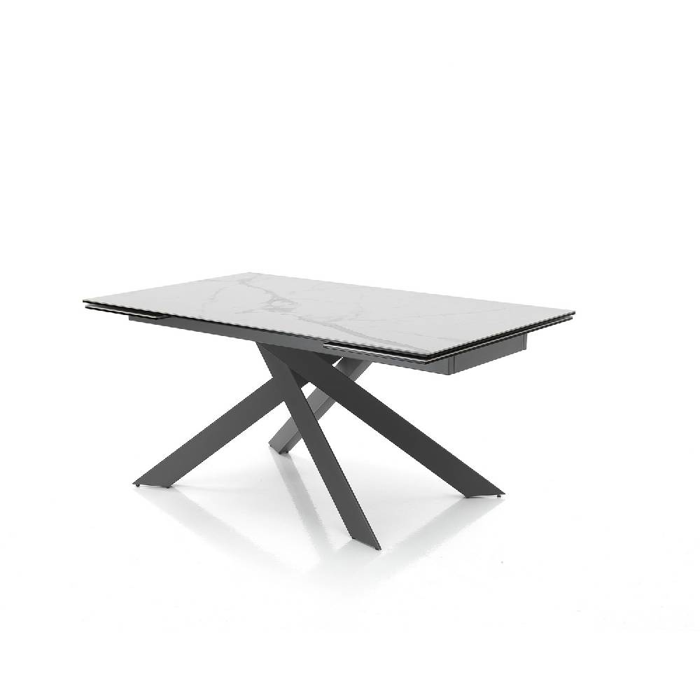 Oresteluchetta tavolo allungabile LUNDY MATT WHITE MARBLE