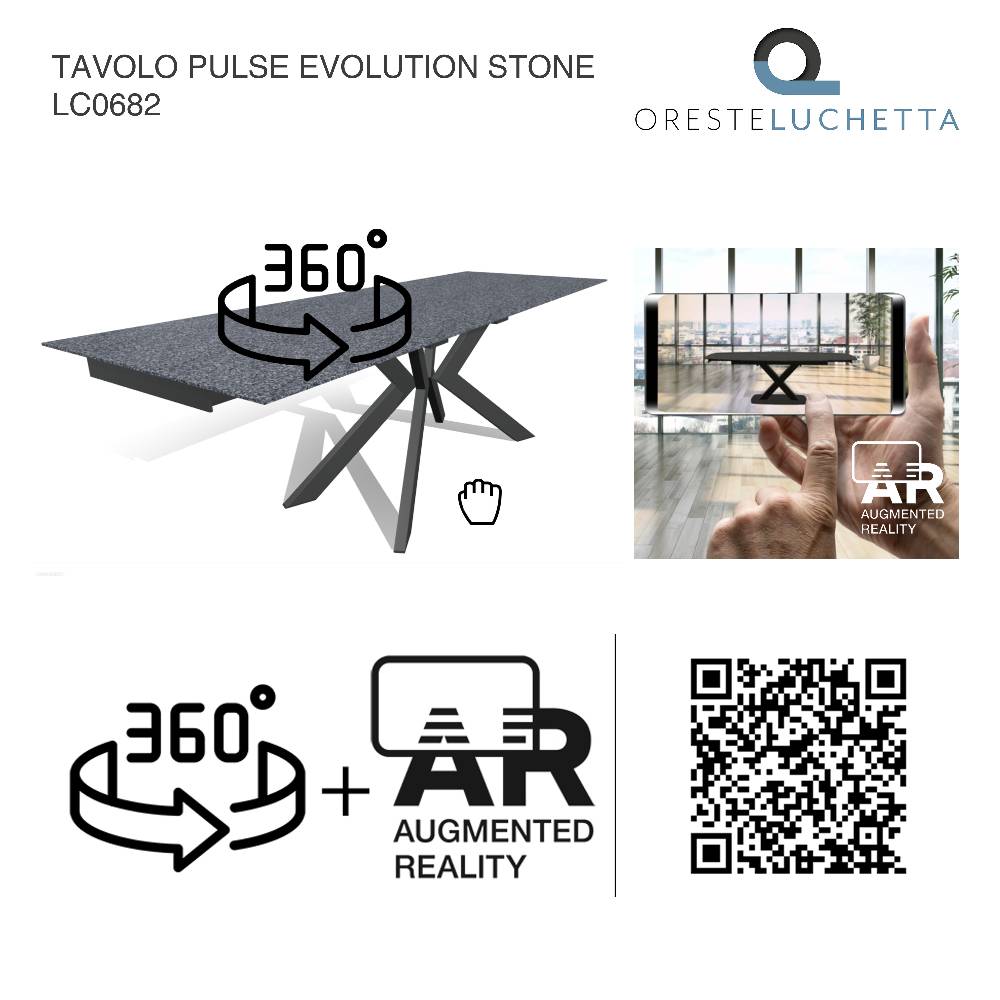 Oresteluchetta Tavolo Allungabile PULSE EVOLUTION - STONE