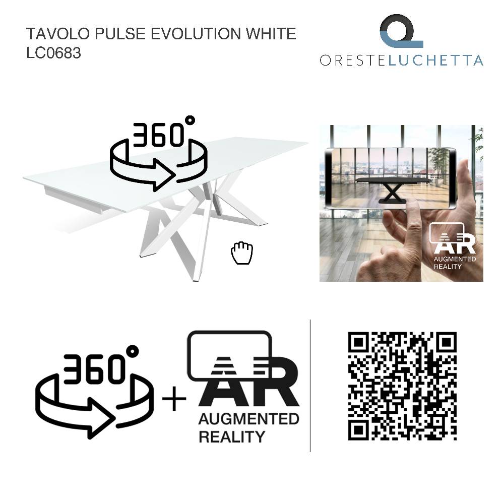 Oresteluchetta Tavolo Allungabile PULSE EVOLUTION - WHITE