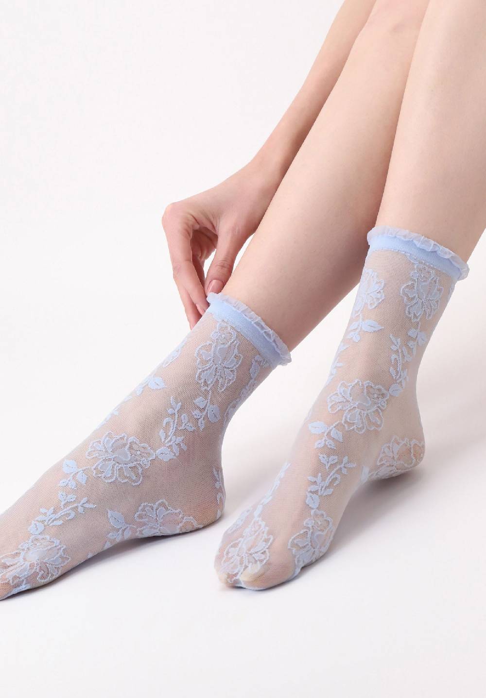 Oroblù Calzino Velato Pizzo Floreale Trim