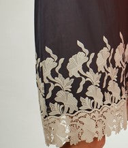 Oscalito Abito A Maniche Corte In Cotone Con Macramè 5985