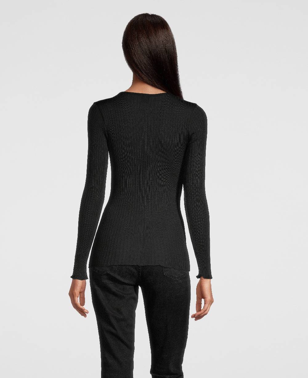 Oscalito Camicia A Maniche Lunghe Con Scollo A V Ricamato 6440