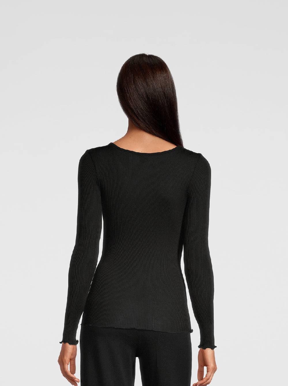 Oscalito Camicia A Maniche Lunghe In Organza Di Seta 9515