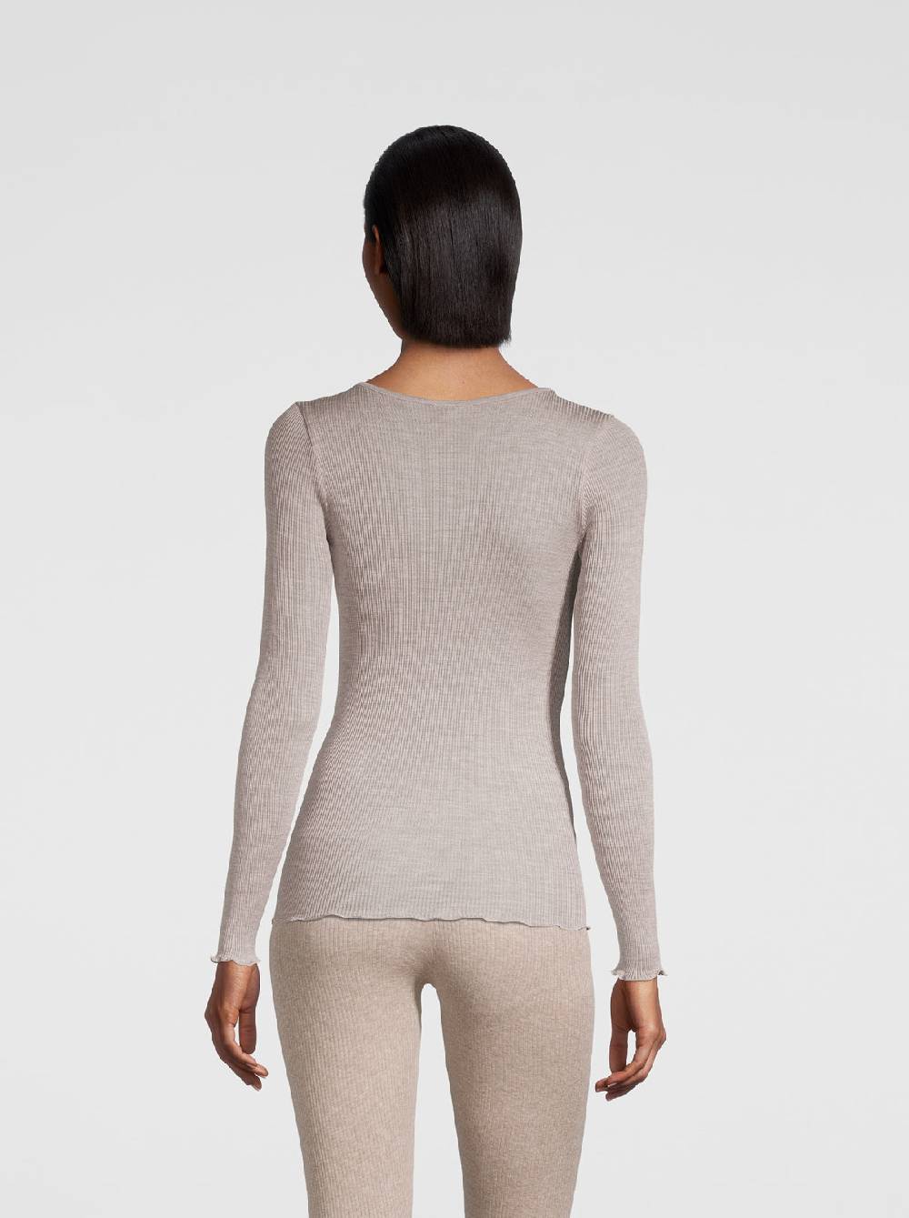 Oscalito Camicia A Maniche Lunghe In Organza Di Seta 9515