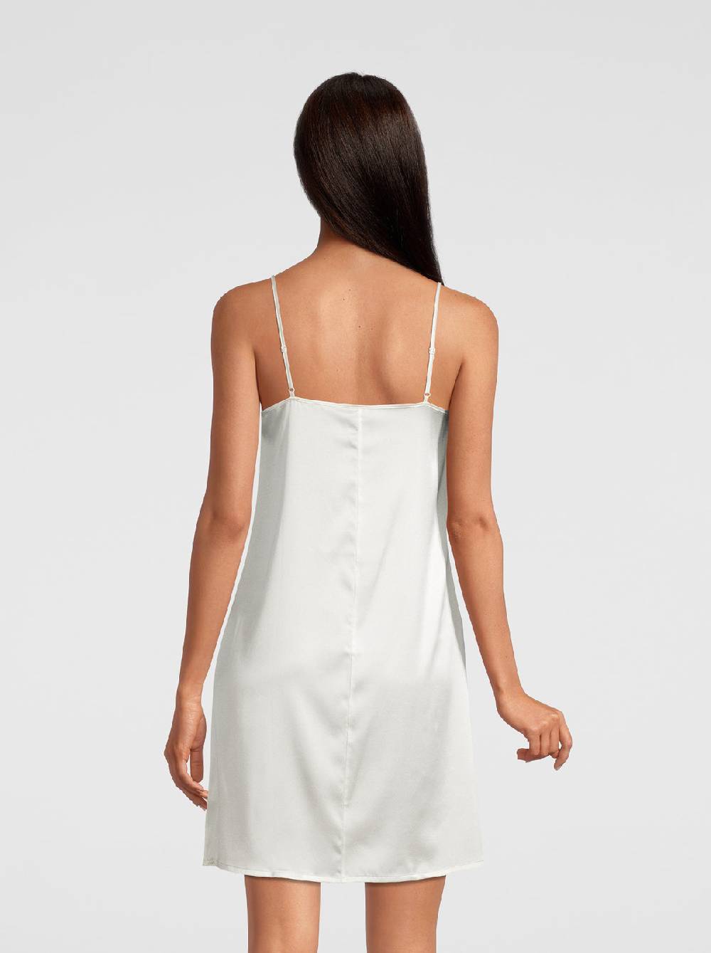 Oscalito Camicia Da Notte In Pura Seta Stretch 10304