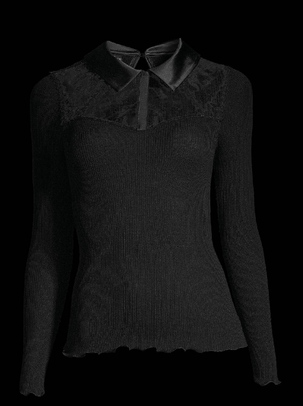 Oscalito Camicia Maniche Lunghe Con Pizzo Leavers 6466