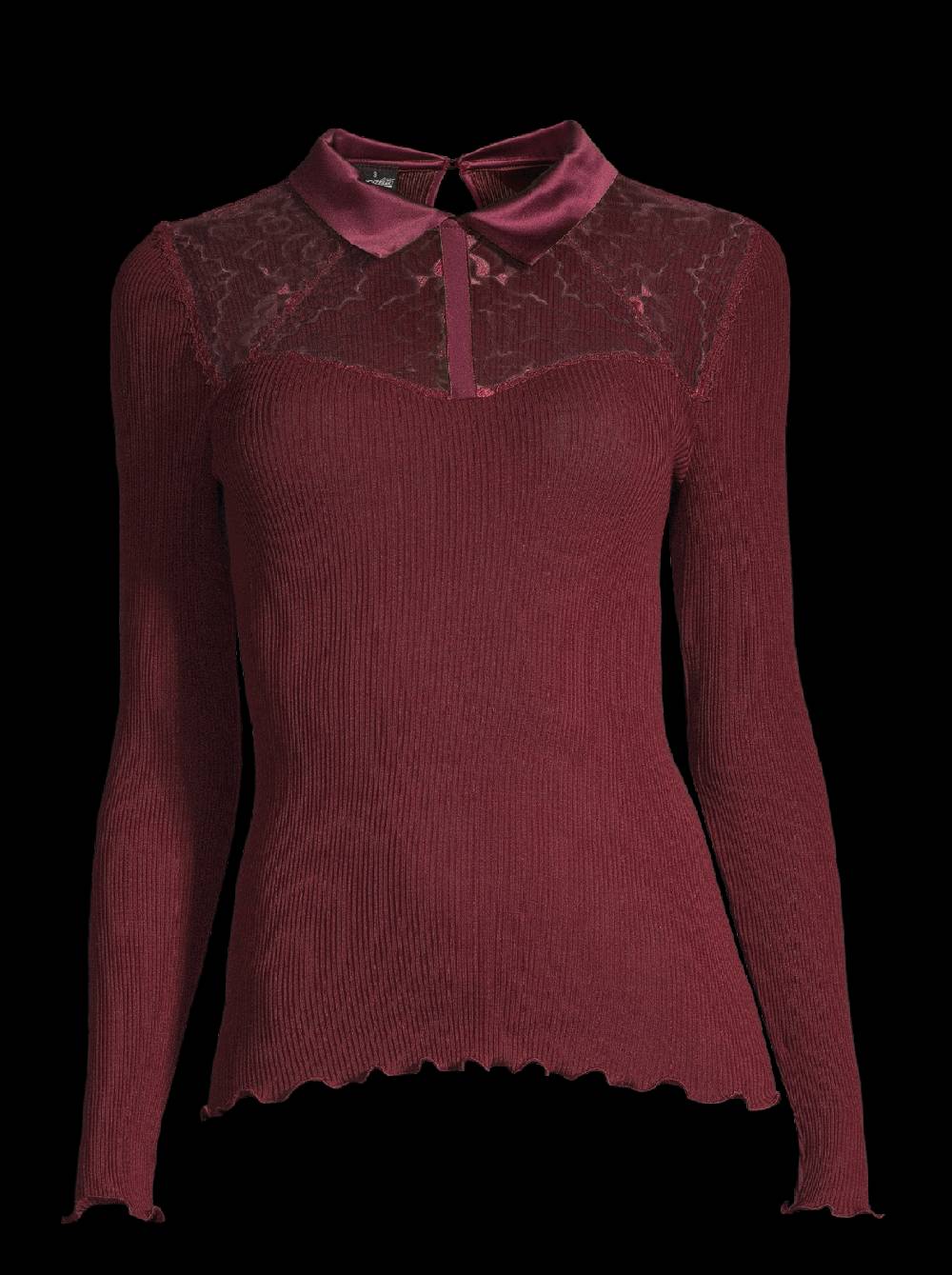 Oscalito Camicia maniche lunghe con pizzo Leavers 6466