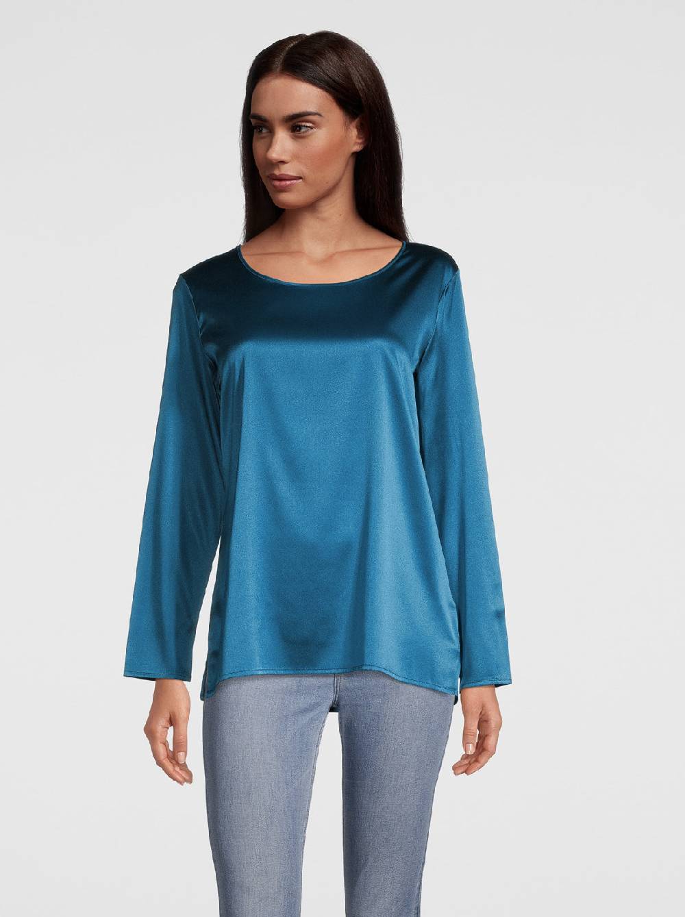 Oscalito Camicia Maniche Lunghe In Seta Stretch 10309