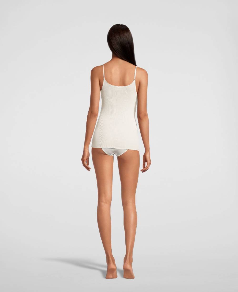 Oscalito Canotta Elegance In Raso Di Lana E Seta Con Scollo A V 4245