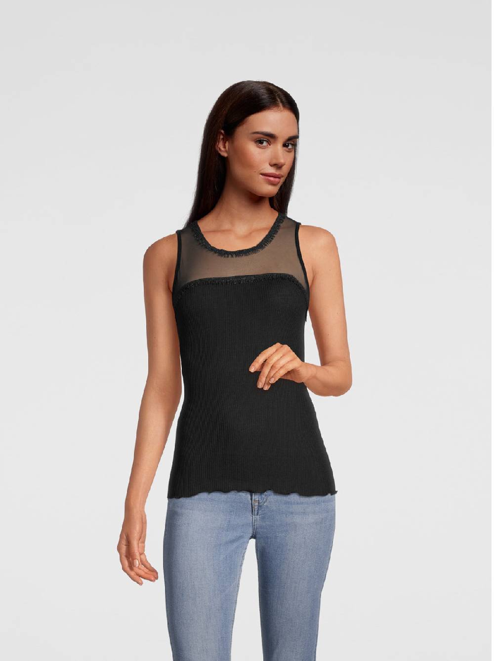 Oscalito Canotta in Lana e Seta con dettagli in lurex 6486