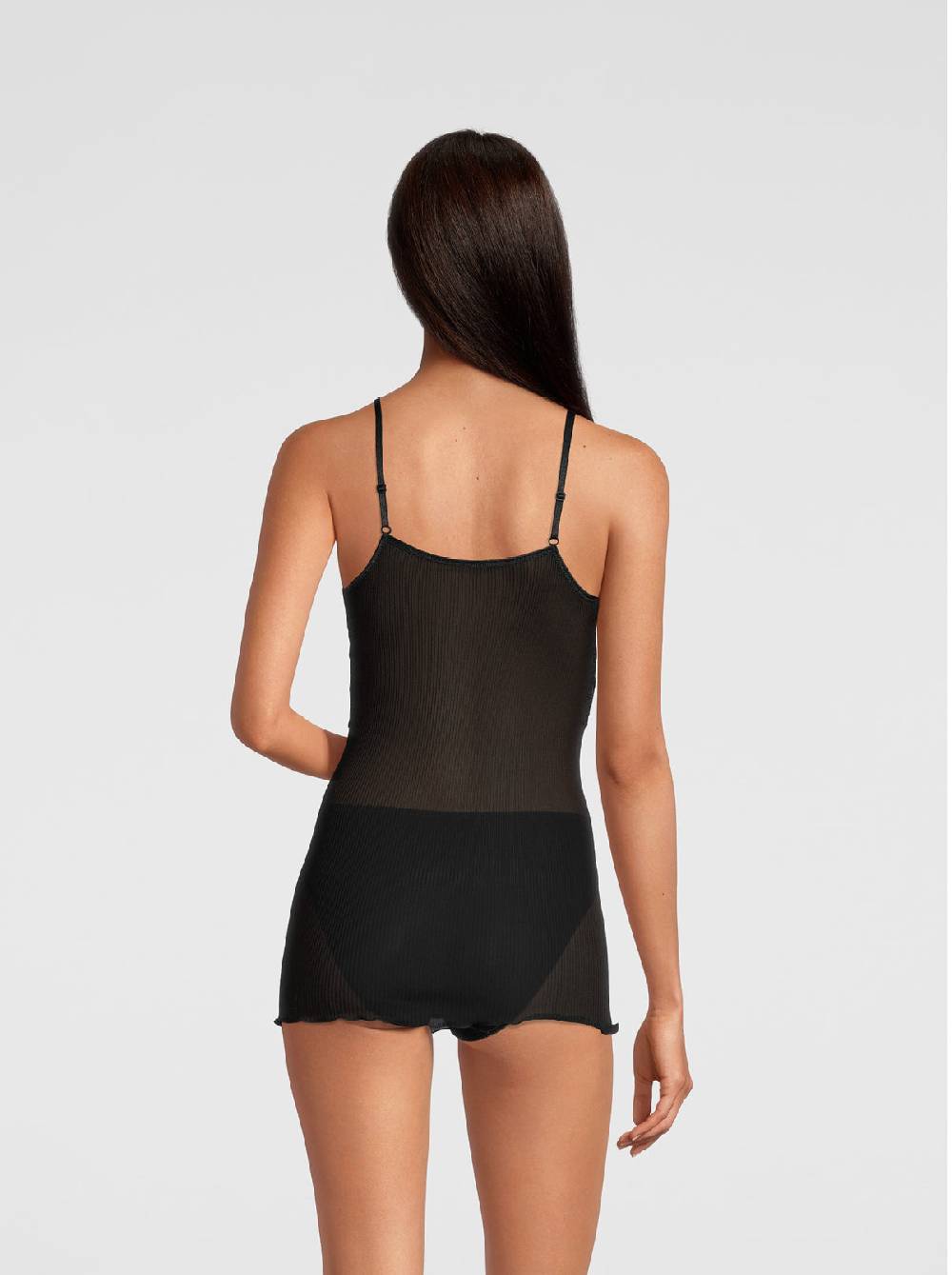 Oscalito Canotta In Pura Seta Con Pizzo Leavers 9460