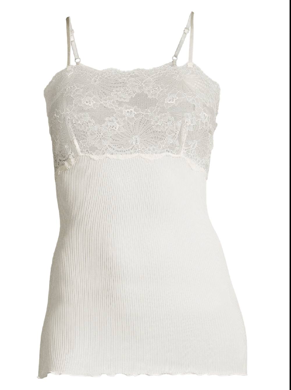 Oscalito Canotta in Pura Seta con Pizzo Leavers 9460