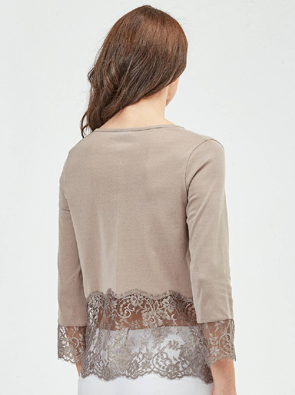 Oscalito Cardigan Maniche Lunghe Con Balza Chantilly 3186