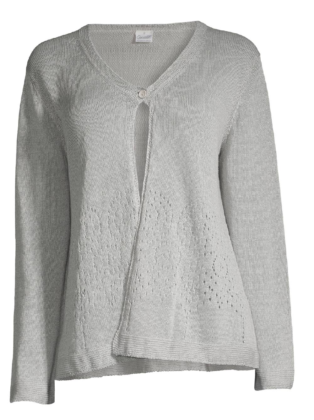 Oscalito Cardigan Tricot in maglia di Puro Lino 6586