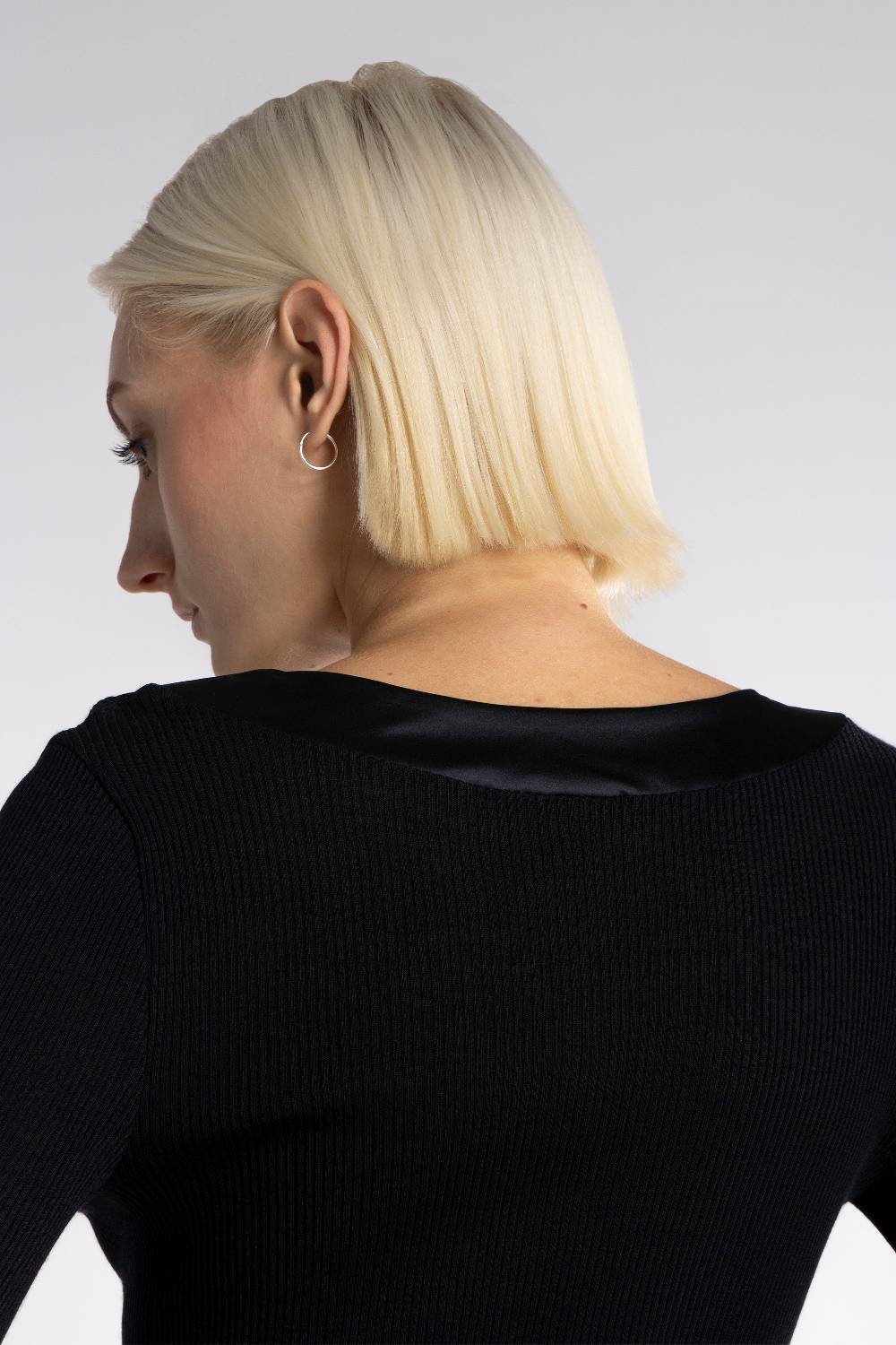 Oscalito Elegante Camicia A Maniche Lunghe Con Bordi In Raso 5304