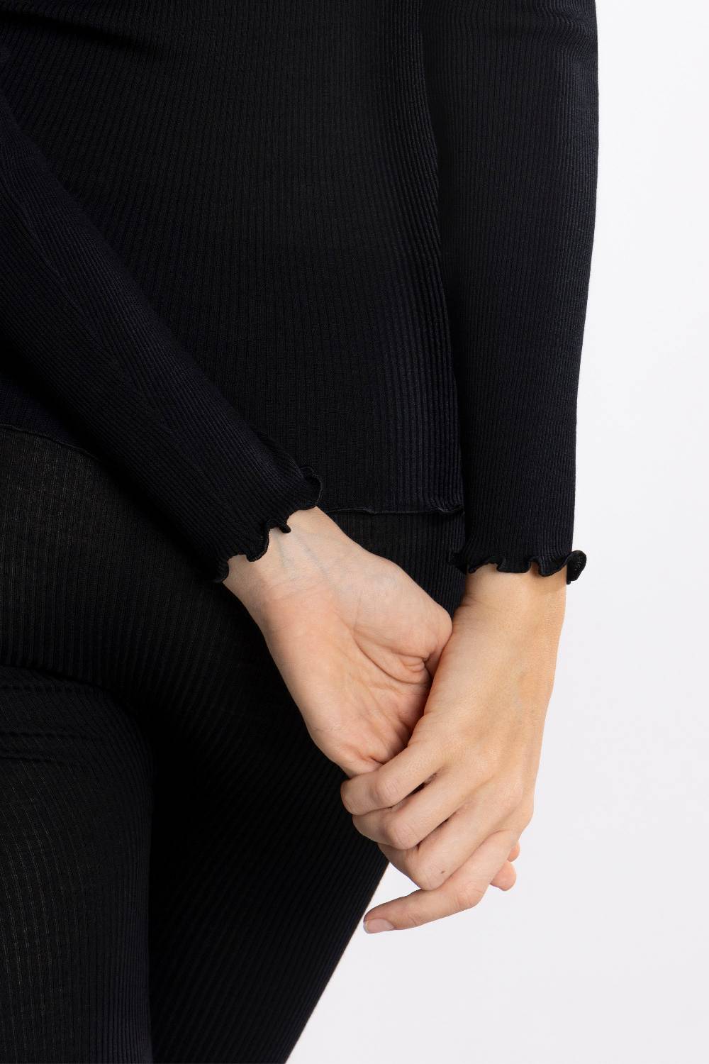 Oscalito Elegante Camicia A Maniche Lunghe Con Bordi In Raso 5304