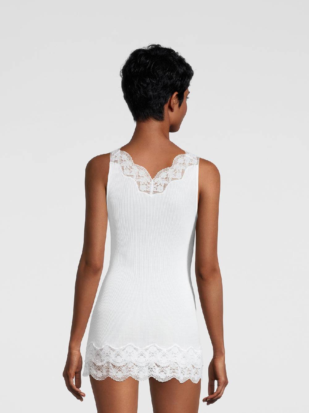 Oscalito Filoscozia Babydoll Canotta Con Pizzo Leavers 7006