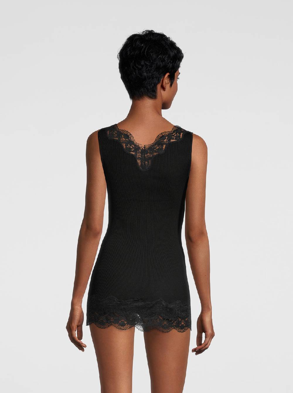 Oscalito Filoscozia Babydoll Canotta Con Pizzo Leavers 7006