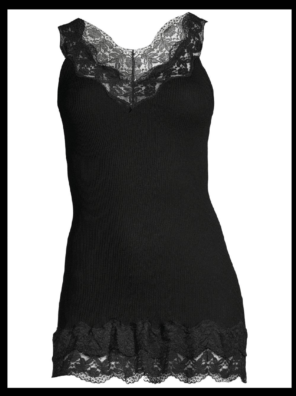 Oscalito Filoscozia Babydoll Canotta Con Pizzo Leavers 7006