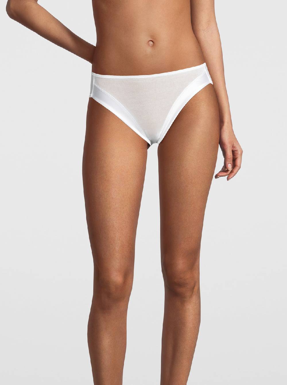 Oscalito Filoscozia Slip Vita Media Con Bordo In Raso 16123