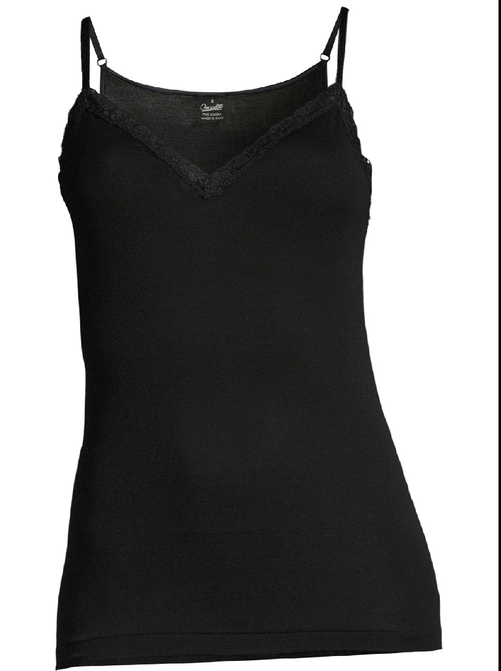 Oscalito Filoscozia Top Canotta Con Pizzo Leavers 312