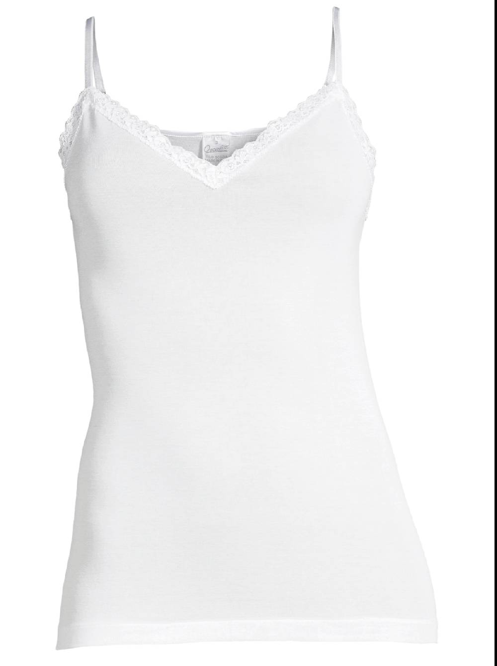 Oscalito Filoscozia Top Canotta con Pizzo Leavers 312