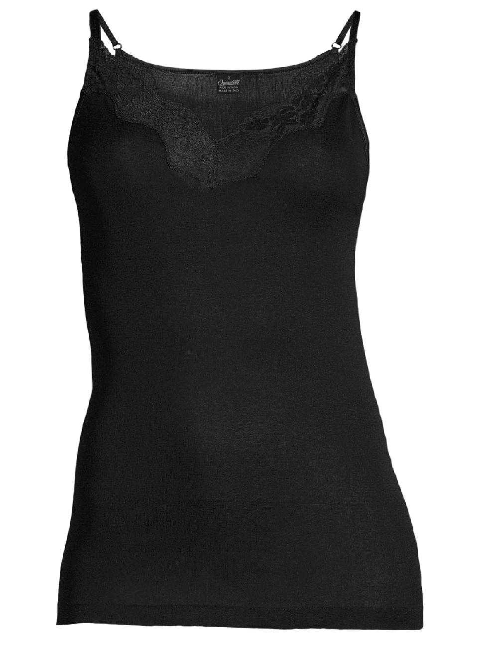 Oscalito Filoscozia Top Pizzo Jaquard Scollo V 7000